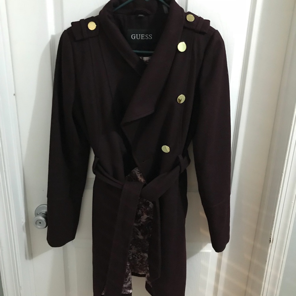 Guess plum color coat